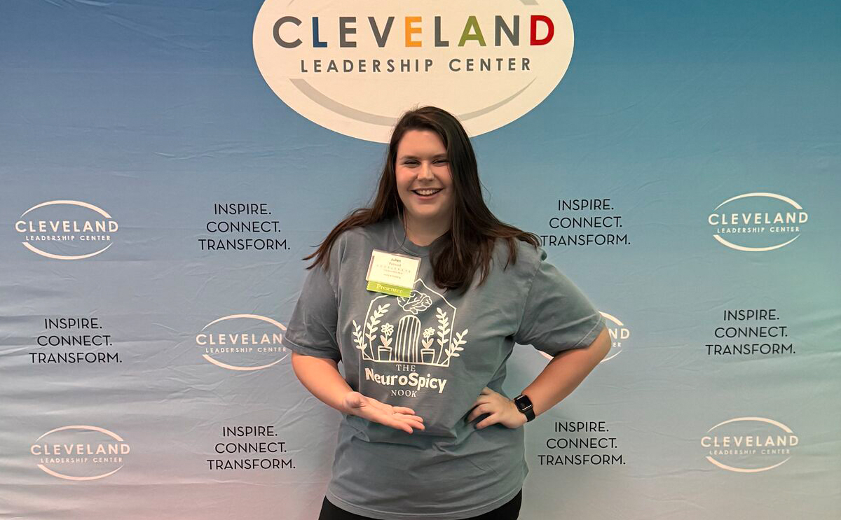 Juliet Penrod ‘24, MBA ’25 at the 2025 Accelerate Cleveland Pitch Competition