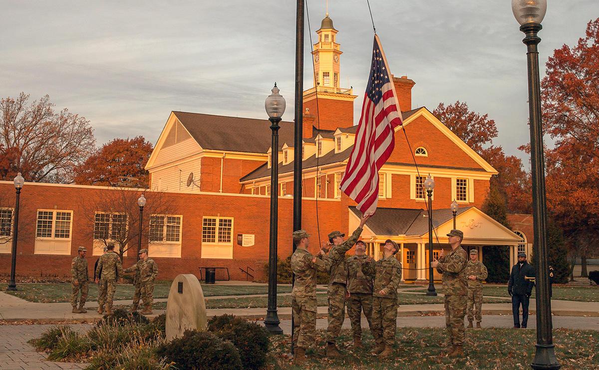 Flag-raising at BW