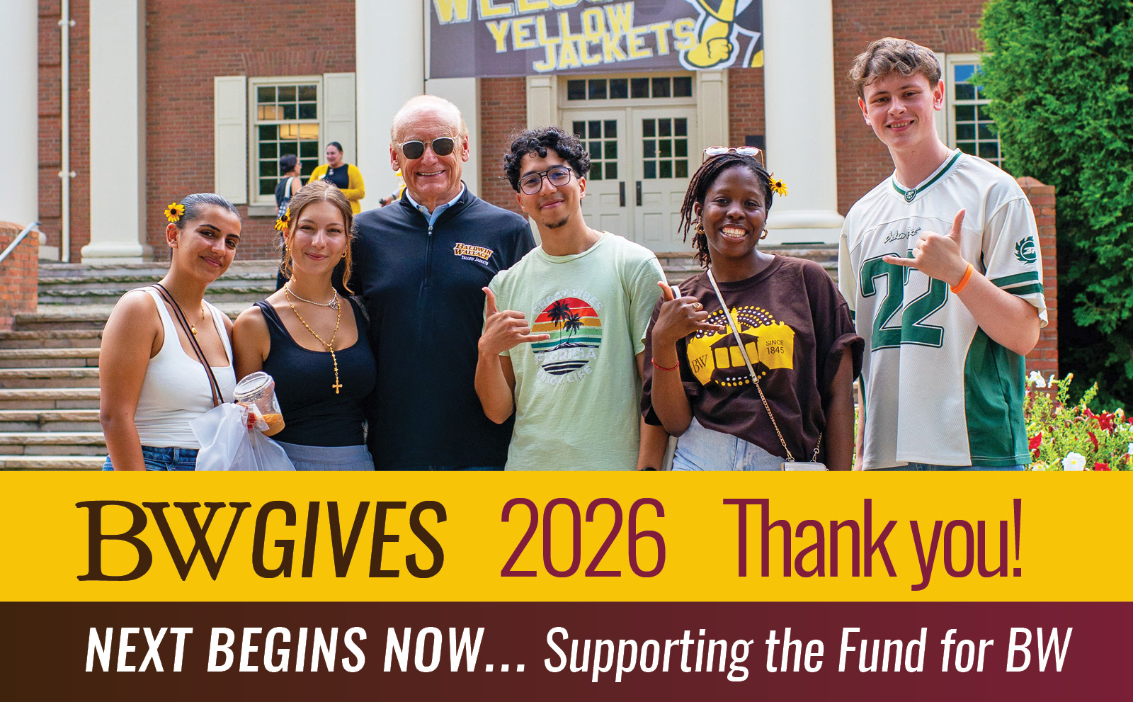 BW Gives thank you graphic