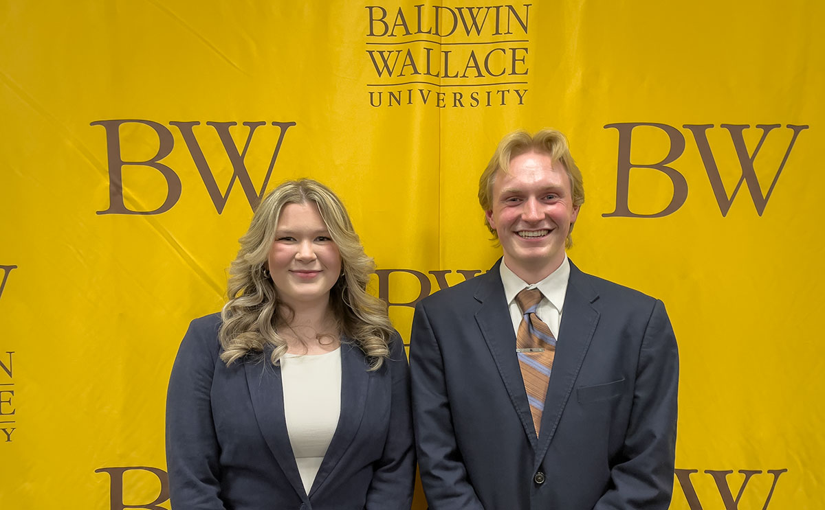 Faith Gillette and Noah Engel