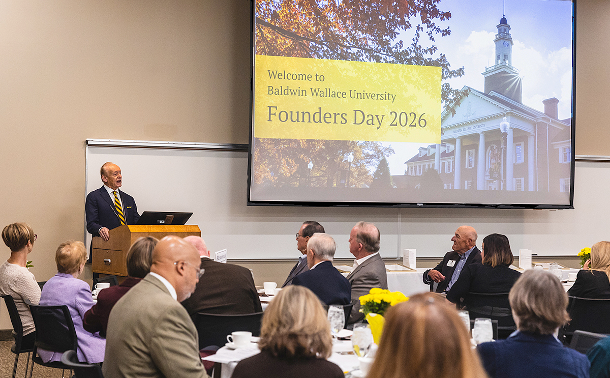 BW President Lee Fisher speaking at Founders Day 2026
