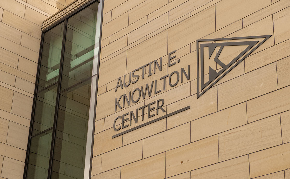 Knowlton Center name on building