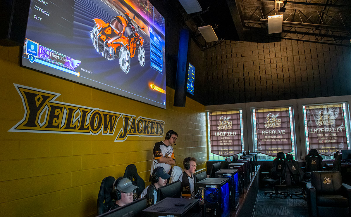 Esports arena at Baldwin Wallace University