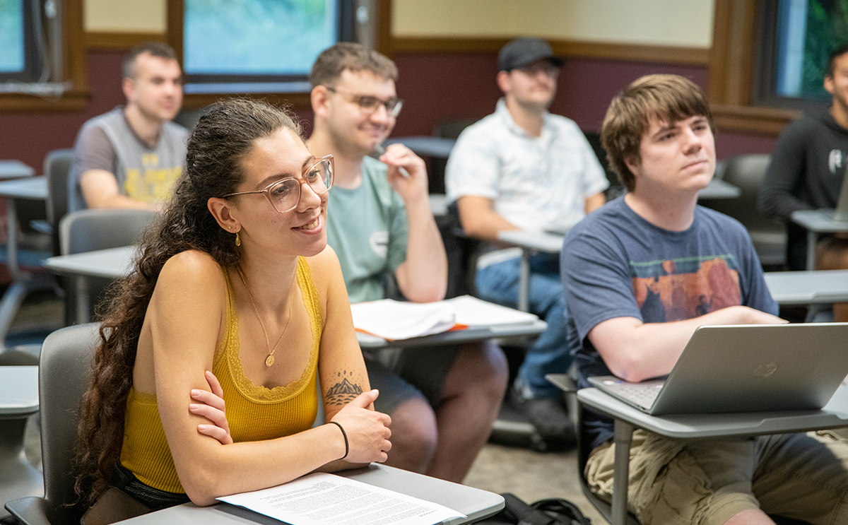 BW students in class