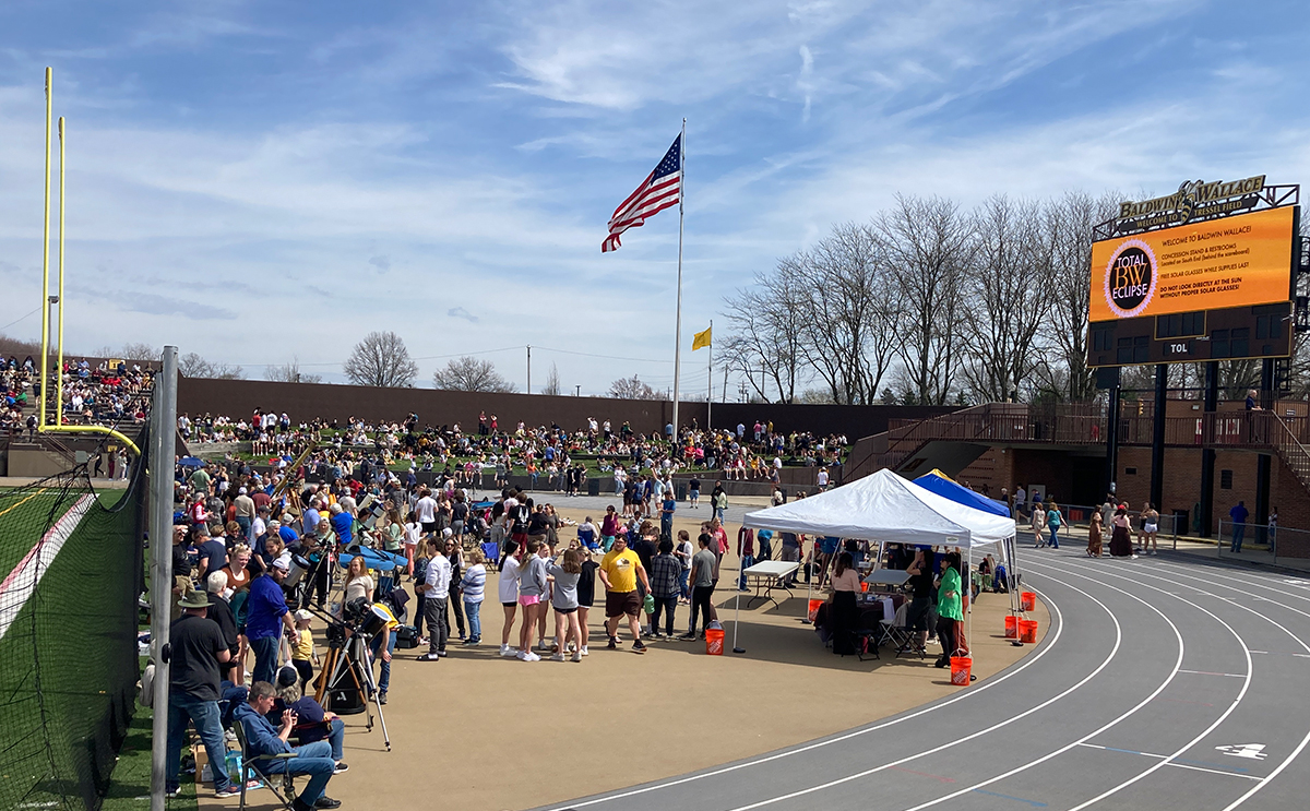 Solar eclipse event at BW Finnie Stadium