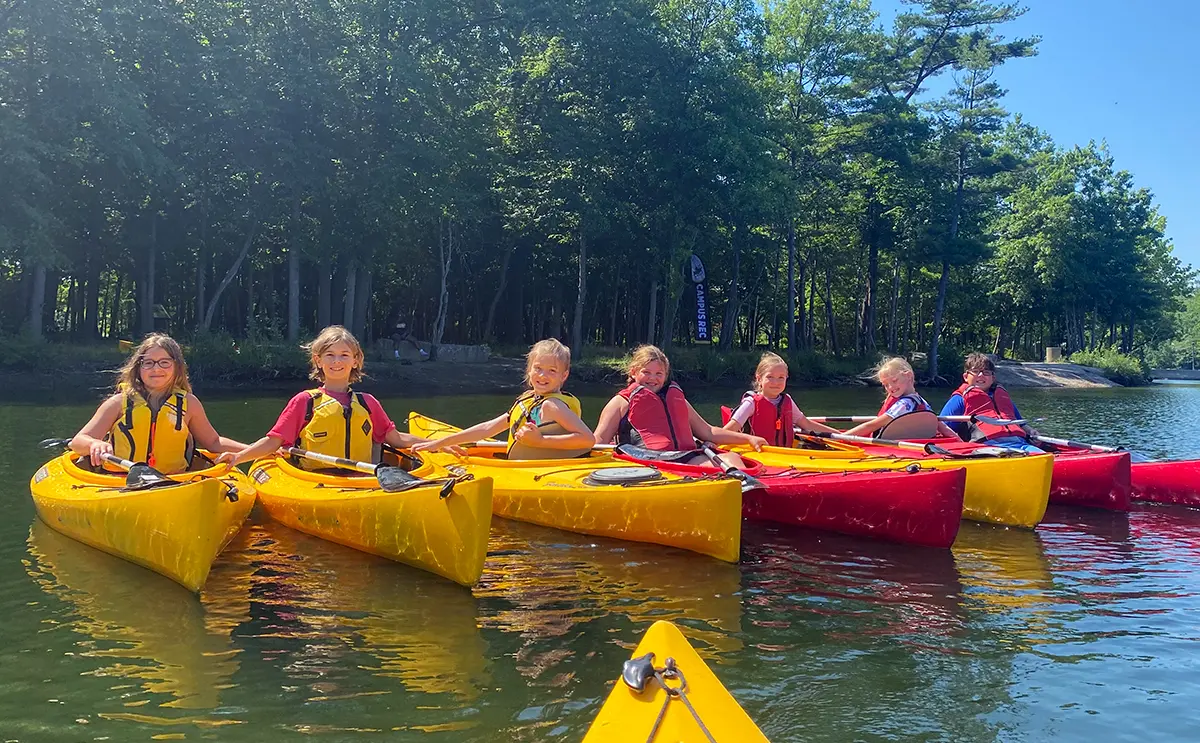 BW Summer Youth Adventure Campers kayaking